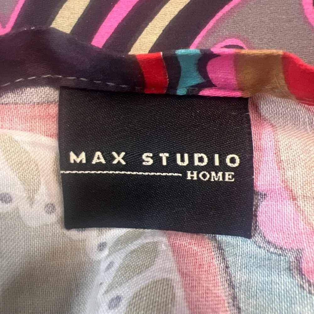 Set Of 2 Max Studio Bold Boho Floral Medallion Super Standard Pillow Shams Multi